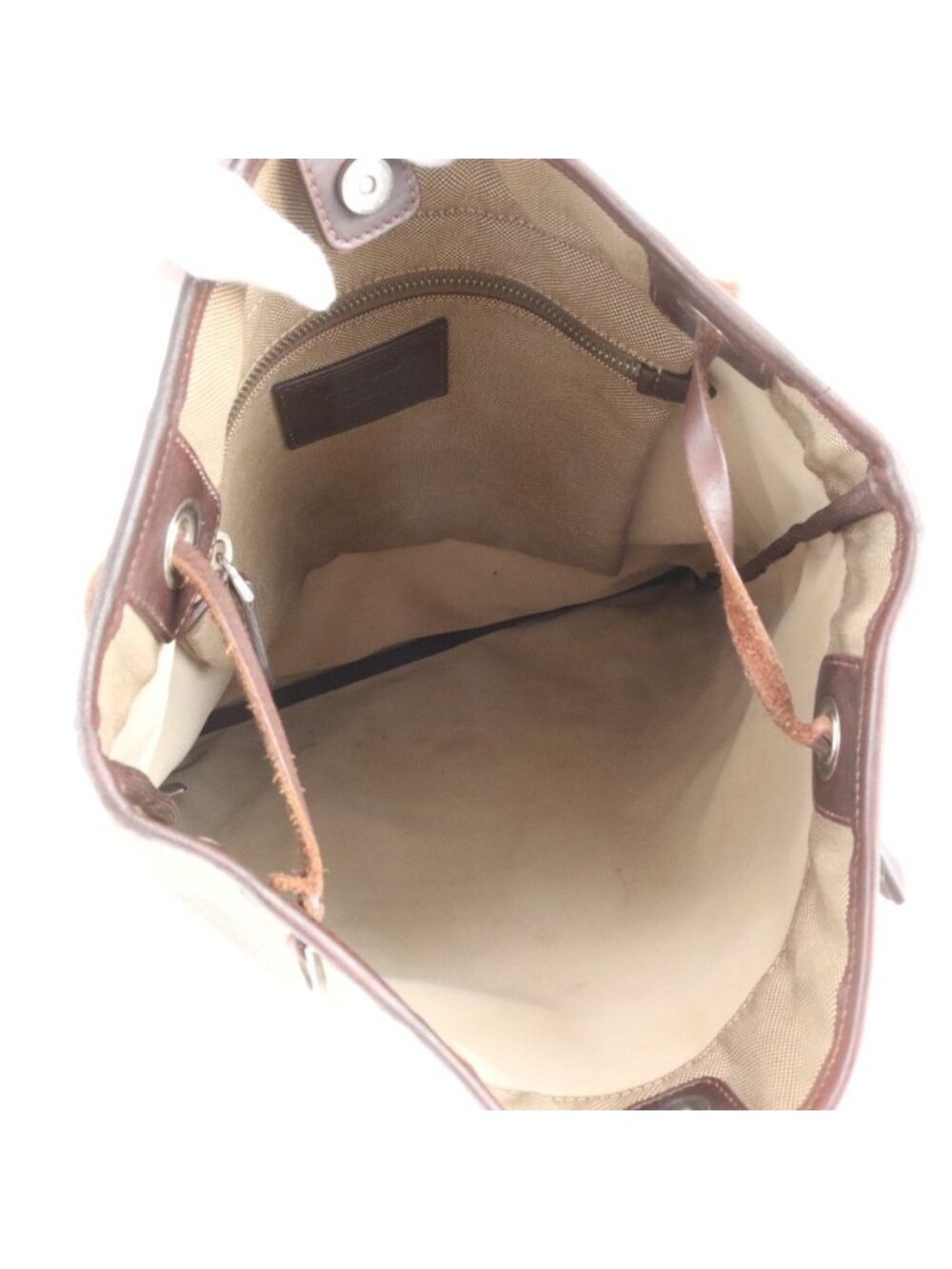 ★SOLD★ Prada Logo Jacquard Leather Shoulder Bag Crossbody Brown Color - Picture 7 of 8